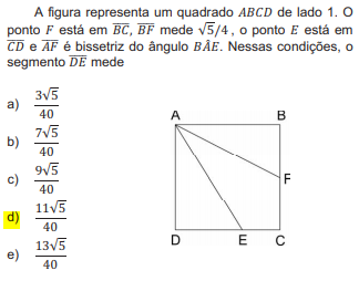 Fuvest 2010 A Figura Representa Um Quadrado De Lado 1 O Yulk